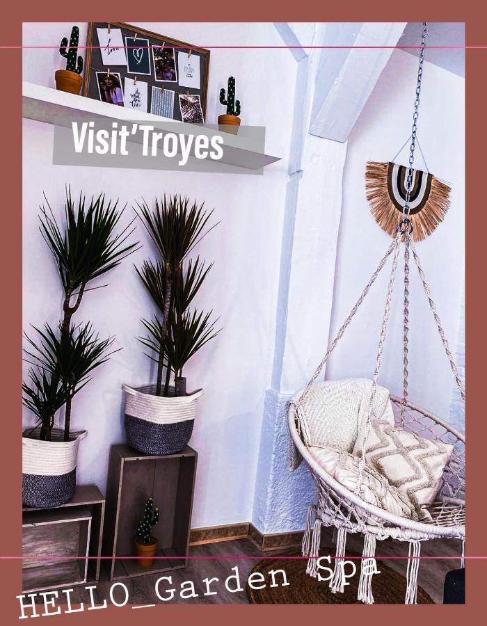 Garden Spa-Hyper Centre Avec Cour-Calme-Sauna-Hamam Apartment Troyes Bagian luar foto